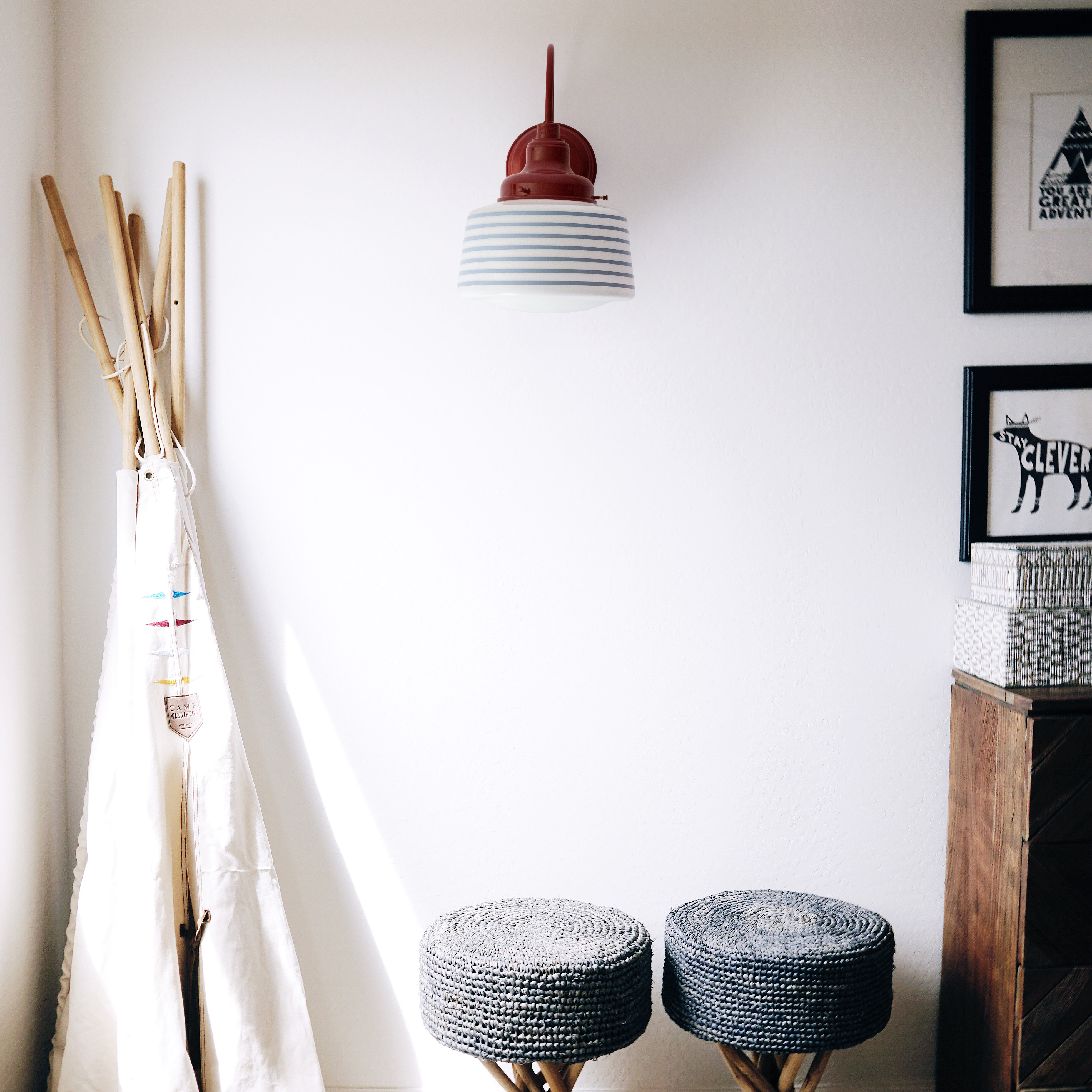 Drum Schoolhouse Sconce